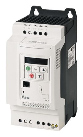 Eaton PowerXL DC1 系列 IP20 2.2 kW 变频器驱动, 0 → 500Hz, 5.8 A, 400 V 交流
Eaton PowerXL DC1 系列 IP20 2.2 kW 变频器驱动, 0 → 500Hz, 5.8 A, 400 V 交流