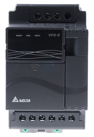 Delta VFD-E 系列 IP20 2.2 kW 变频器驱动, 0 → 600 Hz, 7.1 A, 460 V, 使用于2.2 kW 交流电动机
Delta VFD-E 系列 IP20 2.2 kW 变频器驱动, 0 → 600 Hz, 7.1 A, 460 V, 使用于2.2 kW 交流电动机