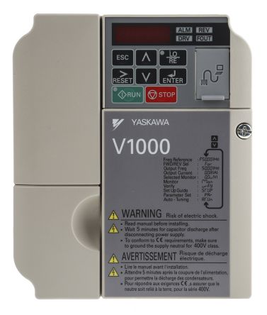 Omron V1000 系列 IP20 0.75 kW 变频器驱动, 0.1 → 400Hz, 2.1 A, 380 → 480 V
Omron V1000 系列 IP20 0.75 kW 变频器驱动, 0.1 → 400Hz, 2.1 A, 380 → 480 V