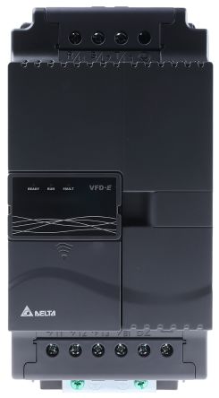 Delta VFD-E 系列 IP20 5.5 kW 变频器驱动, 0 → 600 Hz, 14 A, 460 V, 使用于5.5 kW 交流电动机
Delta VFD-E 系列 IP20 5.5 kW 变频器驱动, 0 → 600 Hz, 14 A, 460 V, 使用于5.5 kW 交流电动机
