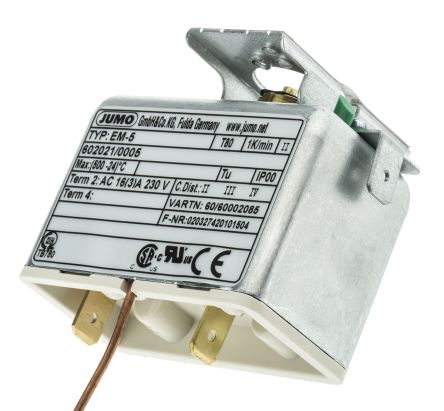 Jumo SPST 16 A 恒温器, +20 至 +500 °C
		