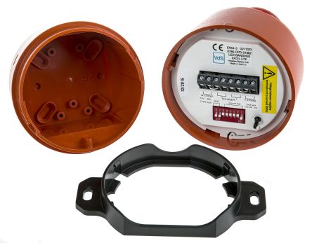 Hosiden Besson Banshee Excel Lite 系列 红色灯罩 频闪 LED 发声器 - 信号灯塔组合, 电子发声, 卡口式安装, 9 → 30 V 直流, 110dB
Hosiden Besson Banshee Excel Lite 系列 红色灯罩 频闪 LED 发声器 - 信号灯塔组合, 电子发声, 卡口式安装, 9 → 30 V 直流, 110dB