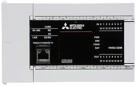 Mitsubishi FX5U系列 PLC CPU, 反相器通信,MELSEC 通信协议(3C/4C 帧),MELSOFT 连接,Modbus RTUI,N:N 网络,预定义协议支持,SLMP(3E 帧),插座通信, 64 k 步编程容量
Mitsubishi FX5U系列 PLC CPU, 反相器通信,MELSEC 通信协议(3C/4C 帧),MELSOFT 连接,Modbus RTUI,N:N 网络,预定义协议支持,SLMP(3E 帧),插座通信, 64 k 步编程容量