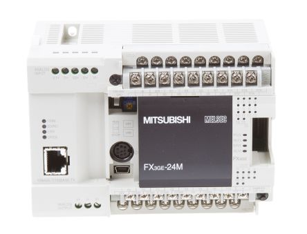 Mitsubishi FX3GE系列 PLC CPU, 32000 步内存, ModBus, 32000 步编程容量, 24 I/O 端口, 墙壁安装, 100 → 240 V 交流类别
Mitsubishi FX3GE系列 PLC CPU, 32000 步内存, ModBus, 32000 步编程容量, 24 I/O 端口, 墙壁安装, 100 → 240 V 交流类别