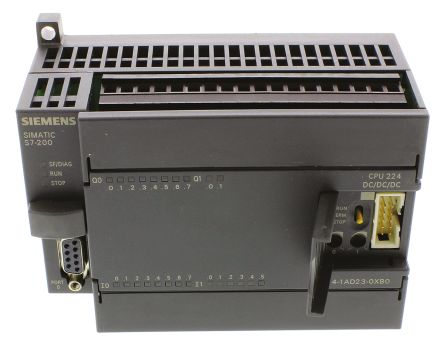 Siemens S7-200系列 PLC CPU, 12 kB编程容量, 24 I/O 端口, 架安装, 20.4 → 28.8 V 直流类别
Siemens S7-200系列 PLC CPU, 12 kB编程容量, 24 I/O 端口, 架安装, 20.4 → 28.8 V 直流类别