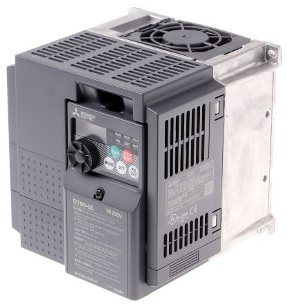Mitsubishi FR-D720S 系列 IP20 2.2 kW 变频器驱动, 0.2 → 400Hz, 10 A, 200 → 240 V 交流
Mitsubishi FR-D720S 系列 IP20 2.2 kW 变频器驱动, 0.2 → 400Hz, 10 A, 200 → 240 V 交流