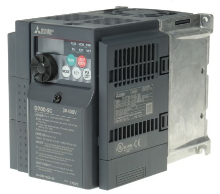 Mitsubishi FR-D740 系列 IP20 2.2 kW 变频器驱动, 0.2 → 400Hz, 5 A, 380 → 480 V 交流
Mitsubishi FR-D740 系列 IP20 2.2 kW 变频器驱动, 0.2 → 400Hz, 5 A, 380 → 480 V 交流