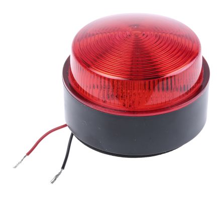 Moflash X 80 系列 红色灯罩 氙 闪光 信号灯塔 X80-02-02, 10 → 100 V 直流，20 → 72 V 交流, 表面安装
		