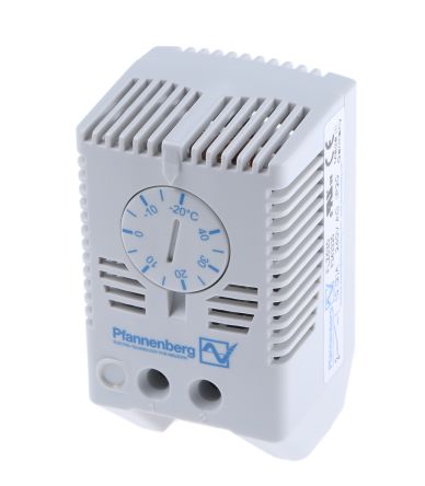 Pfannenberg 可调 常开 机箱恒温器 FLZ530 17121000003, -20 → +40°C, 120 V 交流
		