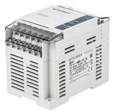 Mitsubishi FX1S系列 PLC CPU, 2000 步编程容量, 14 I/O 端口, DIN导轨安装, 100 → 240 V 交流类别
Mitsubishi FX1S系列 PLC CPU, 2000 步编程容量, 14 I/O 端口, DIN导轨安装, 100 → 240 V 交流类别