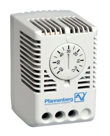 Pfannenberg FLZ 系列 可调 转换 机箱恒温器 FLZ510 17105000000, 0 → +60°C, 230 V 交流
		