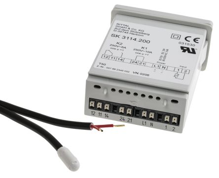 Rittal 可调 转换 机箱恒温器 SK 3114.200, +5 → +55°C, 24 V 直流,230 V 交流
Rittal 可调 转换 机箱恒温器 SK 3114.200, +5 → +55°C, 24 V 直流,230 V 交流