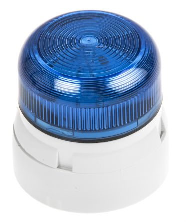 Klaxon Flashguard Xenon 系列 蓝色灯罩 氙 闪光 信号灯塔 QBS-0020, 230 V 交流, 表面安装
		