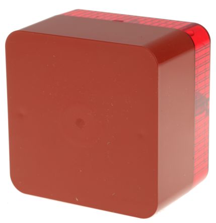 e2s L101 系列 红色灯罩 氙 闪光 信号灯塔 L101XAC230BR/R, 230 V 交流, 表面安装
		