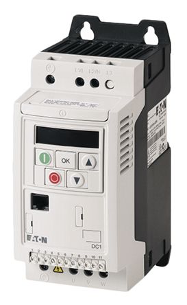 Eaton PowerXL DC1 系列 IP20 0.75 kW 变频器驱动, 0 → 500Hz, 4.3 A, 230 V 交流
		
