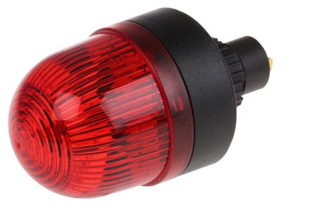 Werma 207 系列 红色灯罩 LED, 稳定灯光 信号灯塔 20710075, 24 V 交流/直流, 面板安装
		