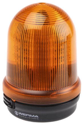 Werma 829 系列 黄色灯罩 LED, 稳定灯光 信号灯塔 82935055, 24 V 直流, 表面安装
		