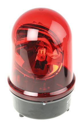 Werma 883 系列 红色灯罩 氙 旋转 信号灯塔 88310068, 230 V 交流, 表面安装
		