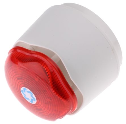 Hosiden Besson Banshee Excel Lite 系列 红色灯罩 频闪 LED 发声器 - 信号灯塔组合, 电子发声, 卡口式安装, 9 → 30 V 直流, 110dB
		