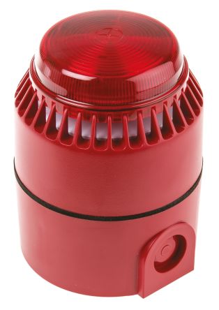Fulleon Flashni 系列 红色灯罩 闪光 氙 发声器 - 信号灯塔组合, 电子发声, 表面安装, 18 → 28 V 直流
Fulleon Flashni 系列 红色灯罩 闪光 氙 发声器 - 信号灯塔组合, 电子发声, 表面安装, 18 → 28 V 直流