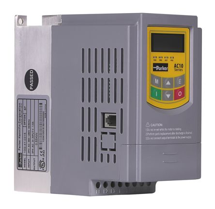 Parker AC10 系列 IP20 0.37 kW 变频器驱动, 0.5 → 650Hz, 2.2 A, 400 V
		