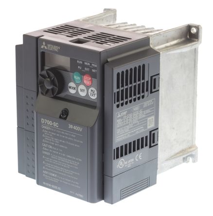 Mitsubishi FR-D740 系列 IP20 0.75 kW 变频器驱动, 0.2 → 400Hz, 2.2 A, 380 → 480 V 交流
Mitsubishi FR-D740 系列 IP20 0.75 kW 变频器驱动, 0.2 → 400Hz, 2.2 A, 380 → 480 V 交流