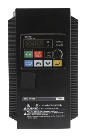 Omron JX 系列 IP20 1.5 kW 变频器驱动, 0.5 → 400Hz, 7.1 A, 200 → 240 V
Omron JX 系列 IP20 1.5 kW 变频器驱动, 0.5 → 400Hz, 7.1 A, 200 → 240 V