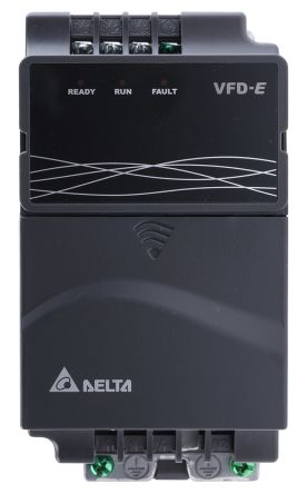 Delta VFD-E 系列 IP20 0.5 kW 变频器驱动, 0 → 600 Hz, 4.3 A, 460 V, 使用于1.5 kW 交流电动机
Delta VFD-E 系列 IP20 0.5 kW 变频器驱动, 0 → 600 Hz, 4.3 A, 460 V, 使用于1.5 kW 交流电动机