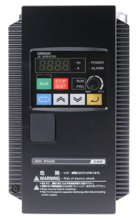 Omron JX 系列 IP20 0.4 kW 变频器驱动, 0.5 → 400Hz, 1.5 A, 380 → 480 V
Omron JX 系列 IP20 0.4 kW 变频器驱动, 0.5 → 400Hz, 1.5 A, 380 → 480 V