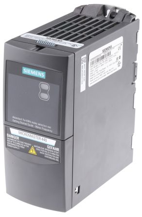 Siemens MICROMASTER 440 系列 IP20 0.37 kW 变频器驱动, 0 → 550 Hz, 2.2 A, 380 → 480 V 交流
Siemens MICROMASTER 440 系列 IP20 0.37 kW 变频器驱动, 0 → 550 Hz, 2.2 A, 380 → 480 V 交流