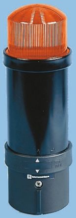 Schneider Electric XVB 系列 橙色灯罩 放电管 闪光 信号灯塔 XVBL8M5, 230 V 交流, 底座安装
		