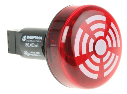 Werma 150 系列 红色灯罩 静态 LED 信号灯塔 - 蜂鸣器组合, 蜂鸣器发声, 面板安装, 230 V 交流
Werma 150 系列 红色灯罩 静态 LED 信号灯塔 - 蜂鸣器组合, 蜂鸣器发声, 面板安装, 230 V 交流