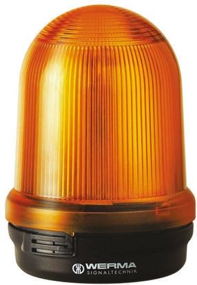 Werma 829 系列 黄色灯罩 LED 闪光 信号灯塔 82932055, 24 V 直流, 表面安装
		