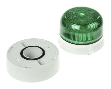 Klaxon Flashguard Xenon 系列 绿色灯罩 氙 闪光 信号灯塔 QBS-0058, 12 V 直流,24 V 直流, 表面安装
Klaxon Flashguard Xenon 系列 绿色灯罩 氙 闪光 信号灯塔 QBS-0058, 12 V 直流,24 V 直流, 表面安装