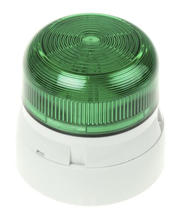 Klaxon Flashguard Xenon 系列 绿色灯罩 氙 闪光 信号灯塔 QBS-0058, 12 V 直流,24 V 直流, 表面安装
Klaxon Flashguard Xenon 系列 绿色灯罩 氙 闪光 信号灯塔 QBS-0058, 12 V 直流,24 V 直流, 表面安装
