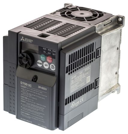 Mitsubishi FR-D740 系列 IP20 3.7 kW 变频器驱动, 0.2 → 400Hz, 8 A, 380 → 480 V 交流
Mitsubishi FR-D740 系列 IP20 3.7 kW 变频器驱动, 0.2 → 400Hz, 8 A, 380 → 480 V 交流
