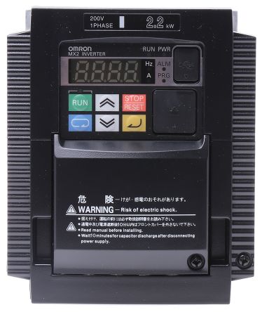 Omron MX2 系列 IP20 2.2 kW 变频器驱动, 0.1 → 1000Hz, 12 A, 200 → 240 V
Omron MX2 系列 IP20 2.2 kW 变频器驱动, 0.1 → 1000Hz, 12 A, 200 → 240 V