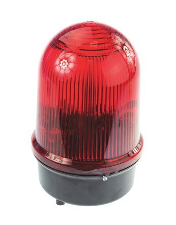 Werma 838 系列 红色灯罩 氙 闪光 信号灯塔 83810055, 24 V 直流, 表面安装
		