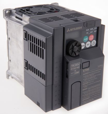 Mitsubishi FR-E720S 系列 IP20 0.75 kW 变频器驱动, 0.2 → 400Hz, 5 A, 200 → 240 V 交流
Mitsubishi FR-E720S 系列 IP20 0.75 kW 变频器驱动, 0.2 → 400Hz, 5 A, 200 → 240 V 交流