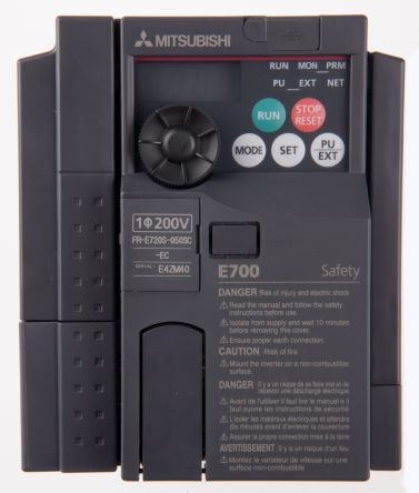 Mitsubishi FR-E720S 系列 IP20 0.75 kW 变频器驱动, 0.2 → 400Hz, 5 A, 200 → 240 V 交流
Mitsubishi FR-E720S 系列 IP20 0.75 kW 变频器驱动, 0.2 → 400Hz, 5 A, 200 → 240 V 交流
