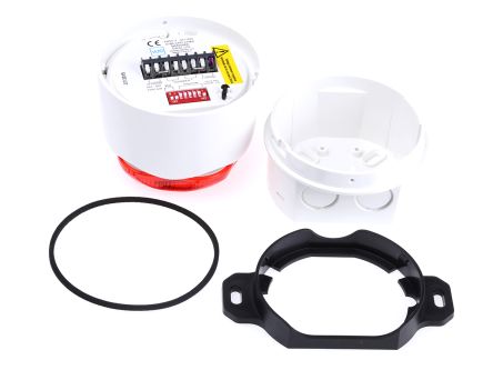 Hosiden Besson Banshee Excel Lite 系列 红色灯罩 频闪 氙 发声器 - 信号灯塔组合, 电子发声, 卡口式安装, 9 → 30 V 直流, 110dB
Hosiden Besson Banshee Excel Lite 系列 红色灯罩 频闪 氙 发声器 - 信号灯塔组合, 电子发声, 卡口式安装, 9 → 30 V 直流, 110dB