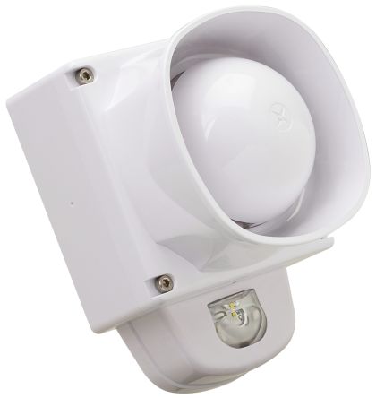 Fulleon Symphoni LX 系列 红色灯罩 闪光 LED 发声器 - 信号灯塔组合, 电子发声, 墙壁, 18 → 28 V 直流, 100dB
		