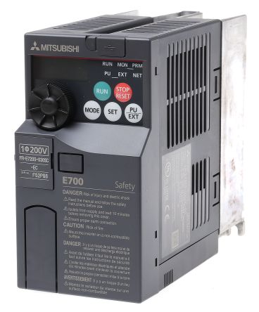 Mitsubishi FR-E720S 系列 IP20 0.4 kW 变频器驱动, 0.2 → 400Hz, 3 A, 200 → 240 V 交流
Mitsubishi FR-E720S 系列 IP20 0.4 kW 变频器驱动, 0.2 → 400Hz, 3 A, 200 → 240 V 交流