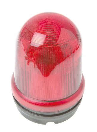 Werma 829 系列 红色灯罩 LED, 稳定灯光 信号灯塔 82915055, 24 V 直流, 表面安装
		