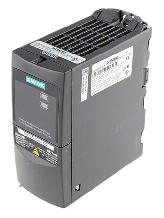Siemens MICROMASTER 420 系列 IP20 0.25 kW 变频器驱动, 0 → 550 Hz, 3.2 A, 200 → 240 V 交流
		