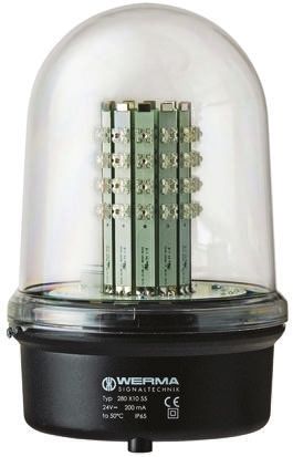 Werma 280 系列 红色灯罩 LED, 稳定灯光 信号灯塔 28041068, 230 V 交流, 表面安装
Werma 280 系列 红色灯罩 LED, 稳定灯光 信号灯塔 28041068, 230 V 交流, 表面安装