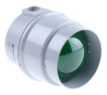 Werma 890 系列 绿色灯罩 白炽, 稳定灯光 信号灯塔 890 210 00, 12 → 240 V 交流/直流, 底座安装
Werma 890 系列 绿色灯罩 白炽, 稳定灯光 信号灯塔 890 210 00, 12 → 240 V 交流/直流, 底座安装