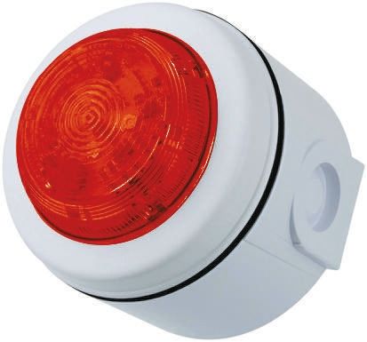 Fulleon Solista Maxi 系列 红色灯罩 LED 闪光 信号灯塔 SOLM/R/W/D, 9 → 60 V 直流, 表面安装
		