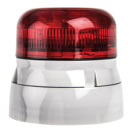 Klaxon Flashguard Xenon 系列 红色灯罩 氙 闪光 信号灯塔 QBS-0052, 12 V 直流,24 V 直流, 表面安装
Klaxon Flashguard Xenon 系列 红色灯罩 氙 闪光 信号灯塔 QBS-0052, 12 V 直流,24 V 直流, 表面安装
