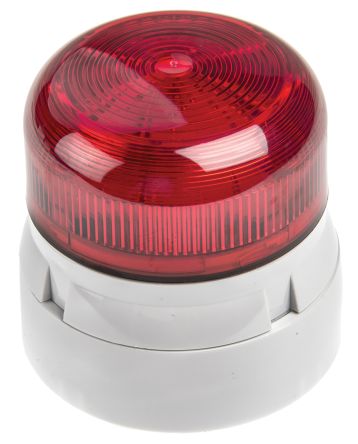Klaxon Flashguard Xenon 系列 红色灯罩 氙 闪光 信号灯塔 QBS-0052, 12 V 直流,24 V 直流, 表面安装
Klaxon Flashguard Xenon 系列 红色灯罩 氙 闪光 信号灯塔 QBS-0052, 12 V 直流,24 V 直流, 表面安装